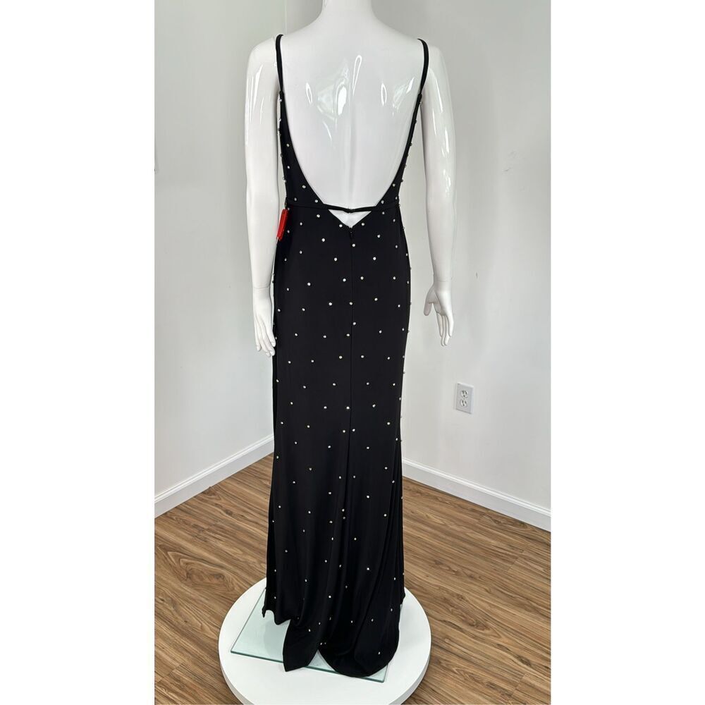 Mac Duggal 70232 Rhinestone Rhinestones Black Formal Evening Gown Dress 4 - Picture 7 of 10